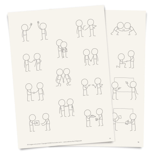 **NEW** Little People Pairs – Printable Templates – PDF (English) - Eva-Lotta's Shop