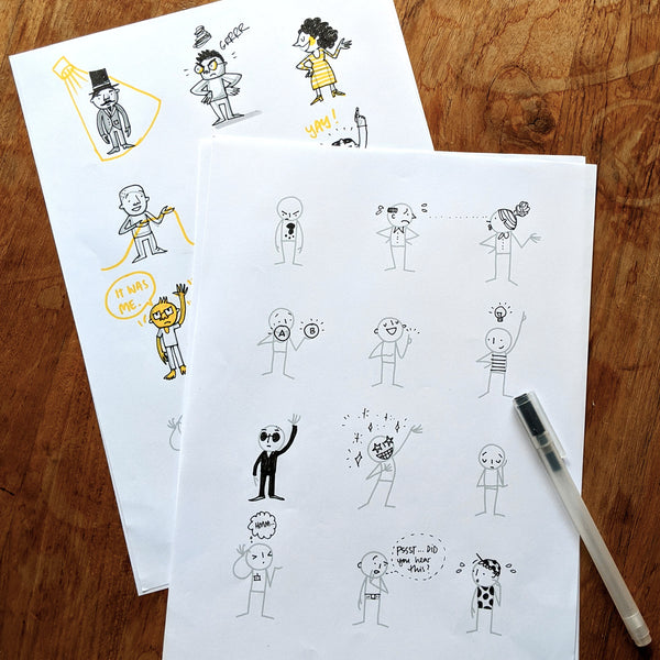 Little People Basics – Zeichenvorlage PDF (Deutsch) - Eva-Lotta's Shop