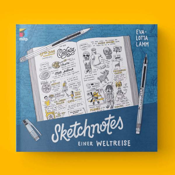 Sketchnoted Travel Diary – Printed copy (English) - Eva-Lotta's Shop