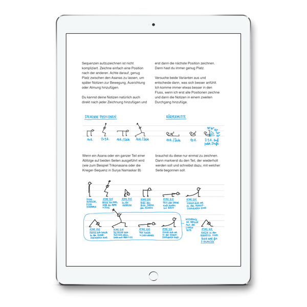Yoganotes – Yoga-Strichfiguren zeichnen – PDF Version (Deutsch) - Eva-Lotta's Shop
