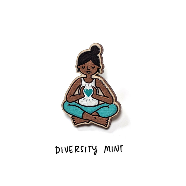 Wooden Yogi/ni Pin - Eva-Lotta's Shop