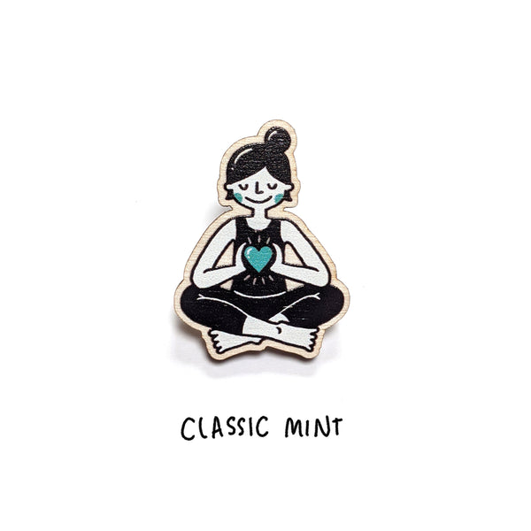 Wooden Yogi/ni Pin - Eva-Lotta's Shop